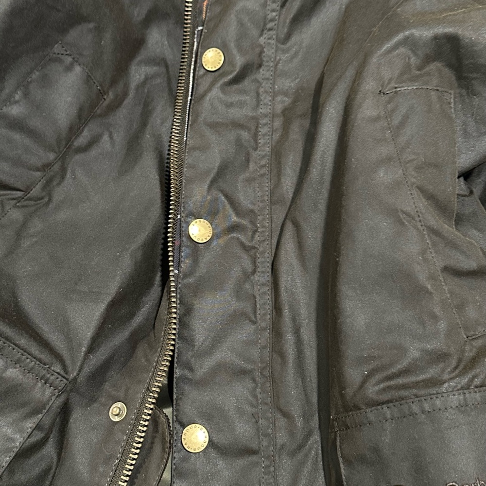Barbour Men's Ashby Mid OliveWax Jacket Large.